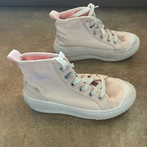 Justice Light Pink Canvas High-Tops